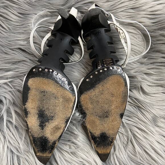 Vintage Lagerfeld Spine Pointed Toe Curve Heels